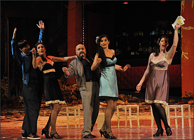 G&uuml;nter Papendell,Stella Doufexis, Peter Renz, Karolina Gumos und Ariana Strahl in Carmen