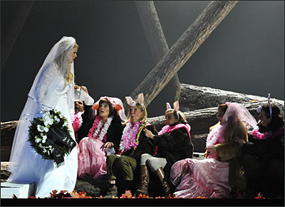 Ina Kringelborn als Agathe in der Oper Der Freisch&uuml;tz