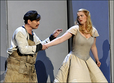 Tómas Tómasson und Ina Kringelborn in Der Meistersinger von Nürnberg