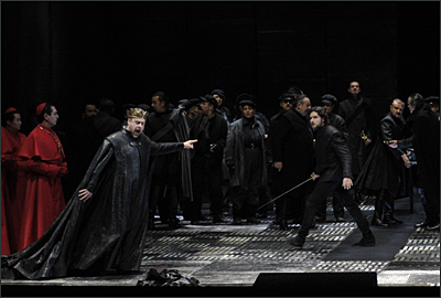 >Oper Don Carlo an der Deutschen Oper mit Roberto Scandiuzzi und Massimo Giordano